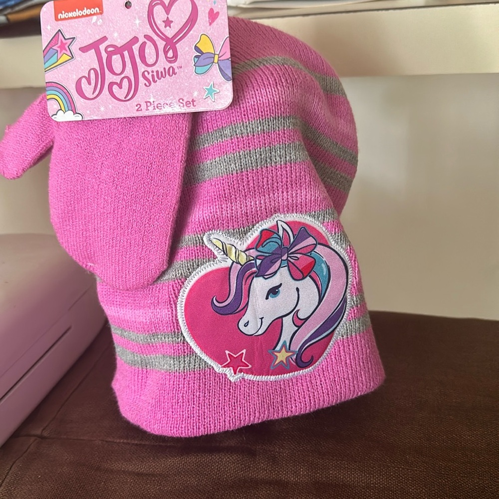 Jojo Siwa 2 piece hat & mutton set